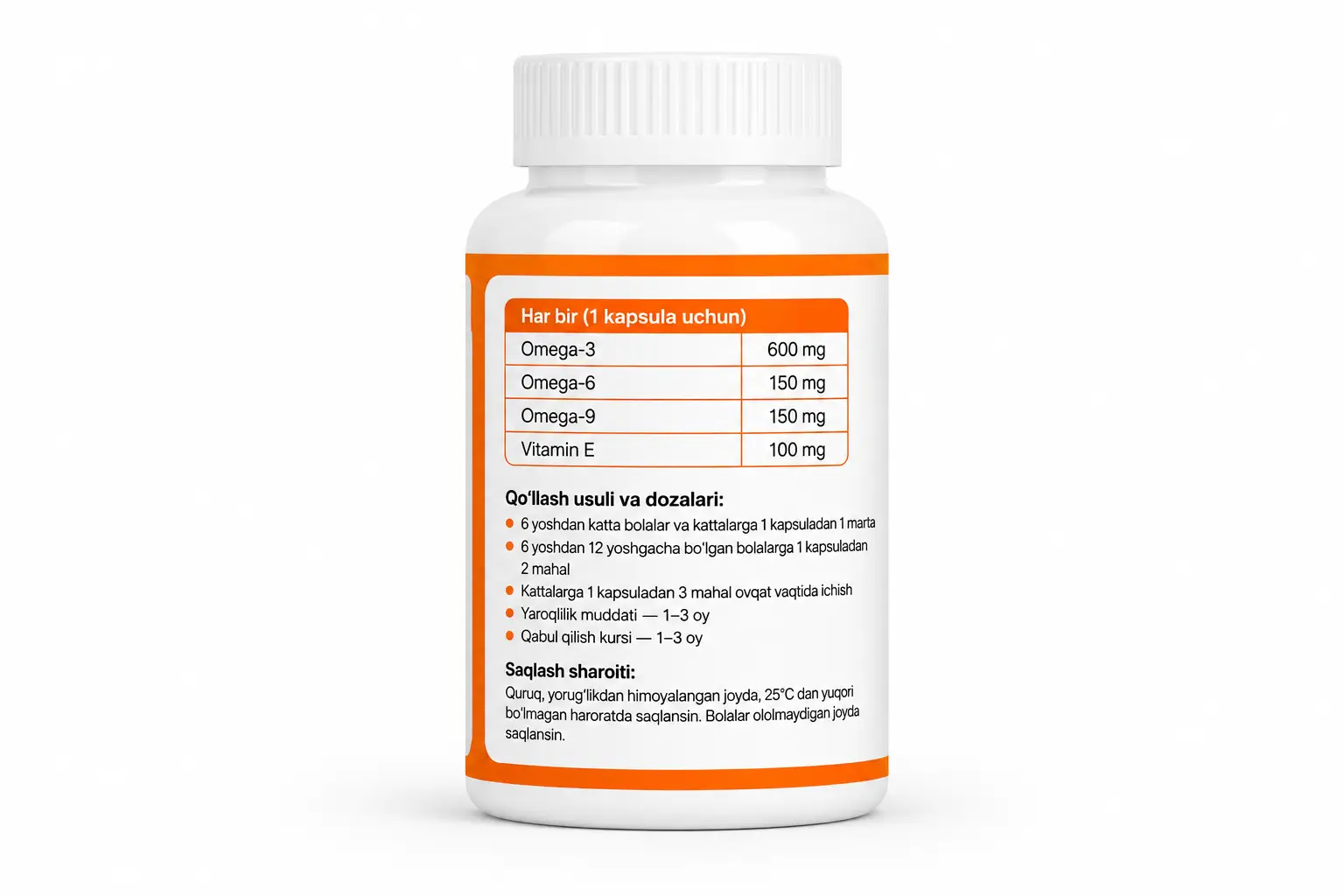 Rikoz Omega kapsulalar N30 — yurak va qon tomirlar 4